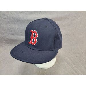 Boston‎ Red Sox New Era MLB On-Field 59FIFTY Fitted Hat Navy Blue Size 7 3/8